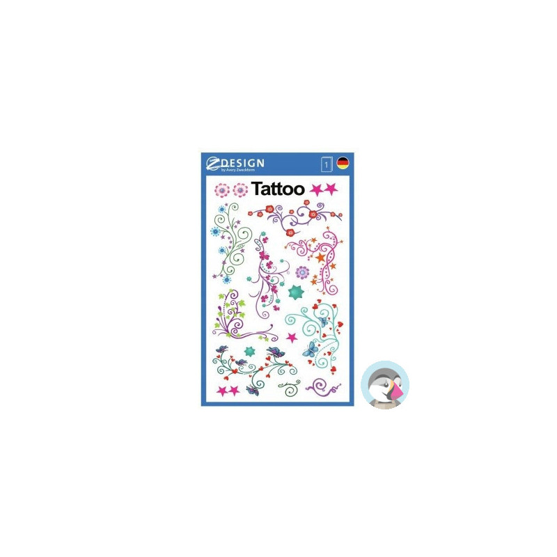 Naklejki tatuaże dla dzieci ORNAMENTY 56749 Z-DESIGN KIDS TATTOO AVERY ZWECKFORM