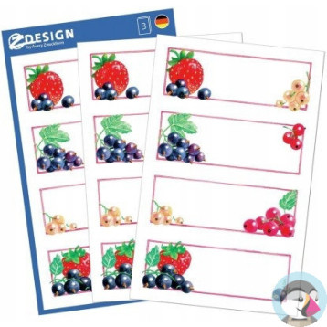 Naklejki spiżarniane na przetwory 59550 ZDESIGN AVERY ZWECKFORM
