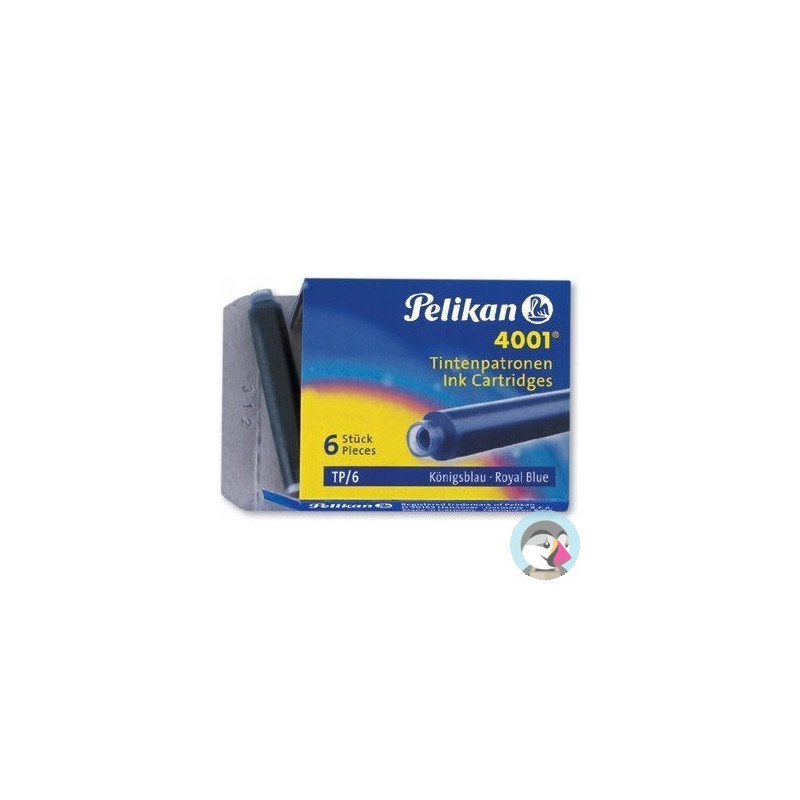 Naboje krótkie niebieskie (6szt.) 100401545 PELIKAN