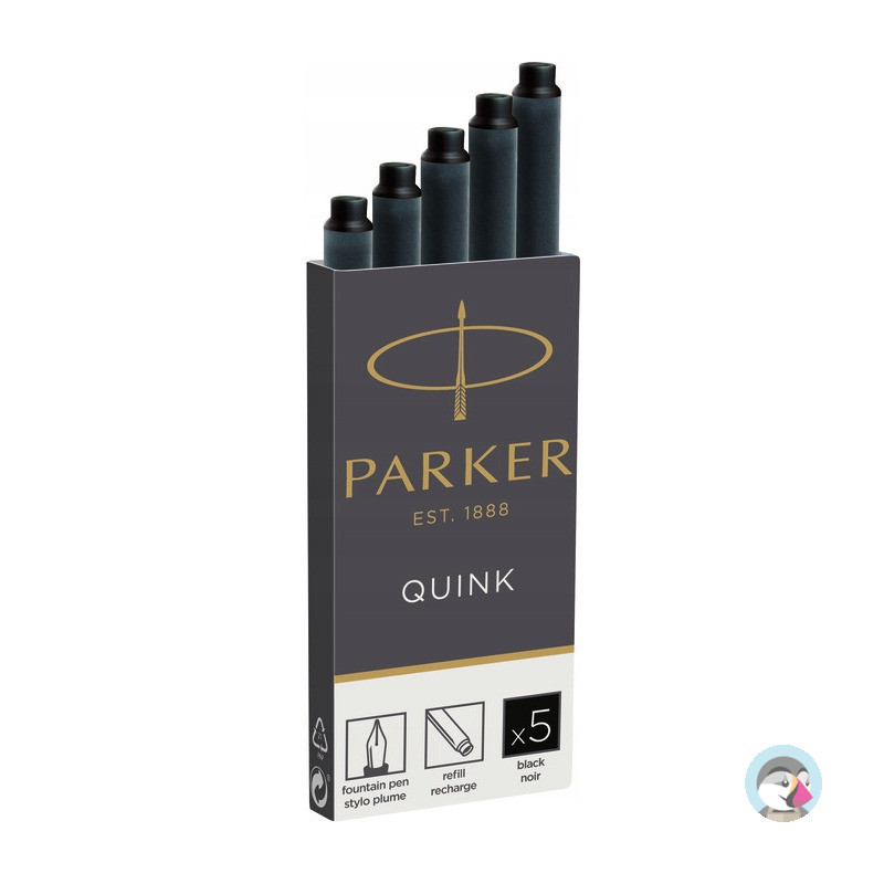 Naboje PARKER (5sztuk) czarne 1950382