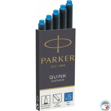 Naboje PARKER (5sztuk) niebieskie zmywalne 1950383