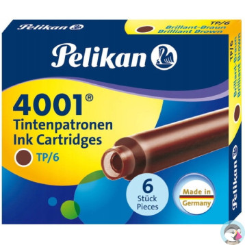 Naboje krótkie brązowe TP/6 311928 PELIKAN