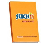 Bloczek STICKN 76x51mm 100k pomarańczowy neon 21160