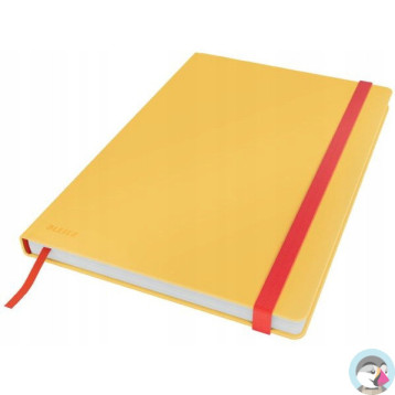 Notatnik Leitz Cosy, B5, kratka, żółty 44820019