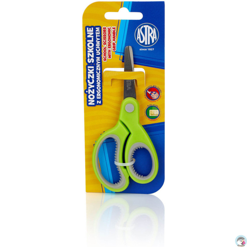 Nożyczki szkolne 13cm z ergonomicznym uchwytem 407118005 ASTRA