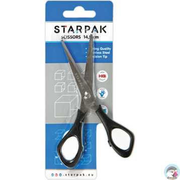 Nożyczki metalowe 145mm z gumową rączką 141160 STARPAK