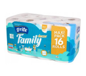 Papier toaletowy GRITE Family Decor (16 rolek) 3 warstwy 145 listków