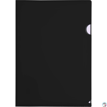 Obwoluta A4 PP L grubość 0.14mm (12sz) czarna BT615-V TETIS